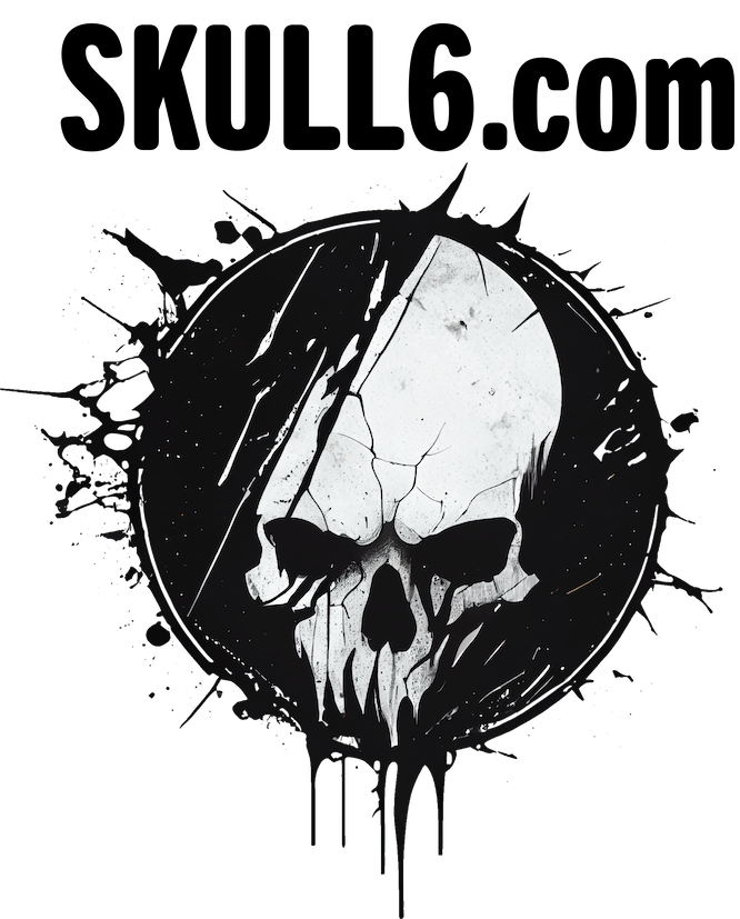 SKULL6 - Wicked Skull Tees, Sweats, Stickers, and other Gear